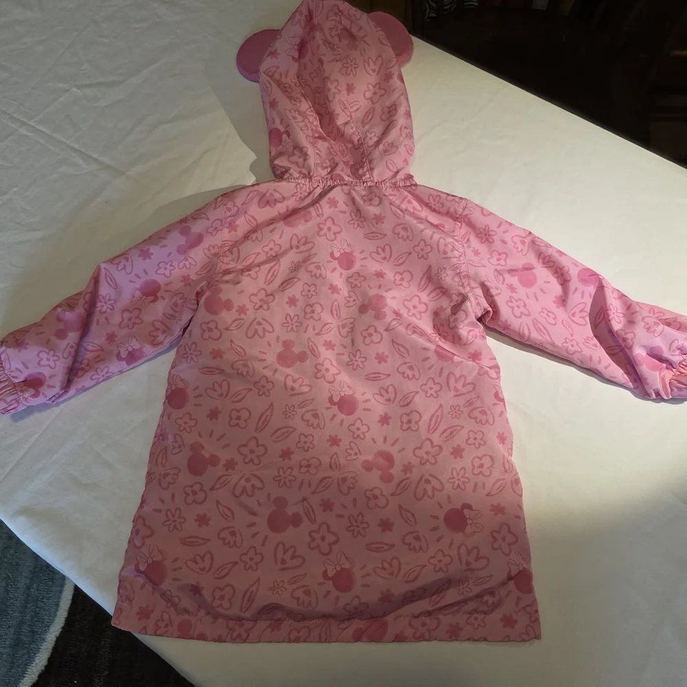 Disney Pink Minnie Mouse Hooded Jacket 3T
